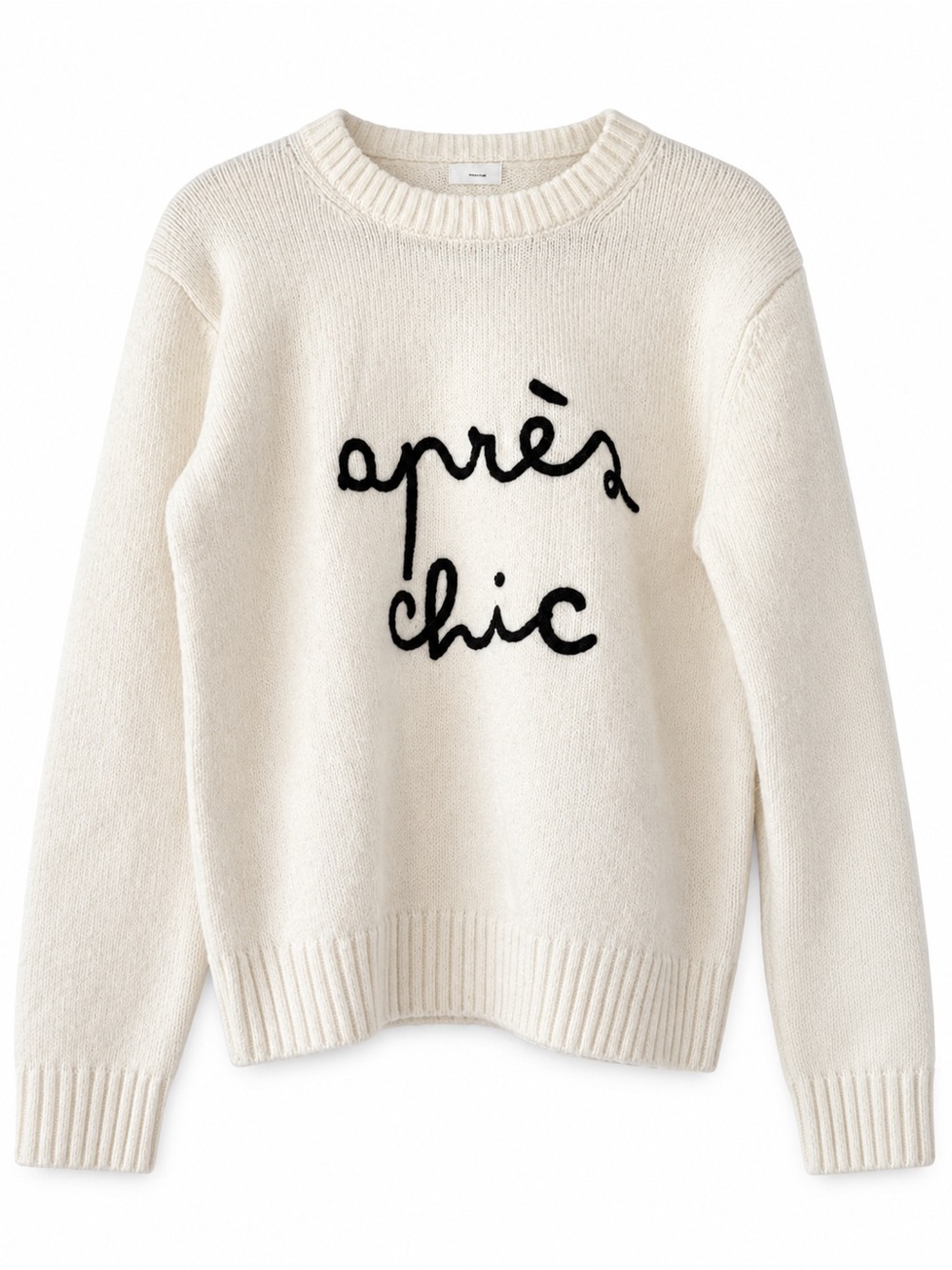 Cream 'après chic' Knit Sweater - Women's Crewneck